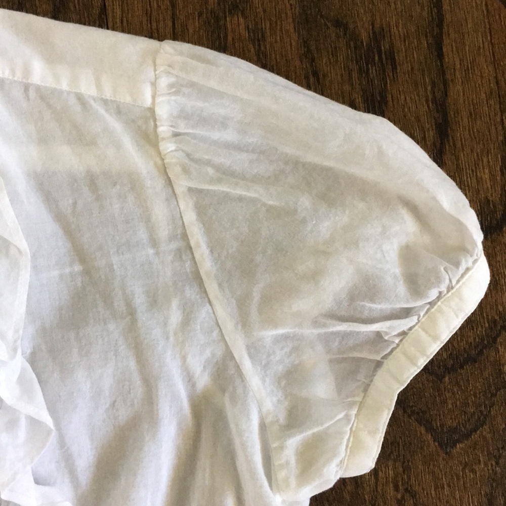 Rugby Ralph Lauren White Ruffle Top - Picture 4 of 5